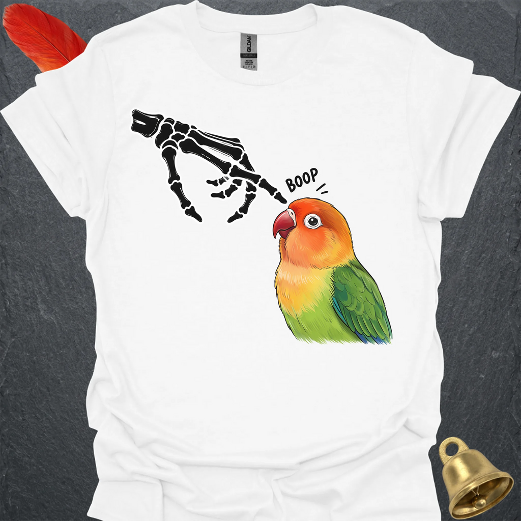 Fischers Lovebird Skeleton Boop T-Shirt