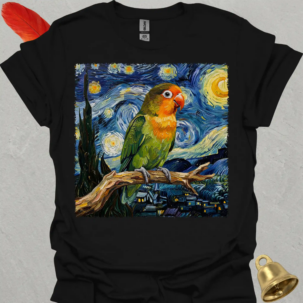 Fischers Lovebird Starry Night T-Shirt