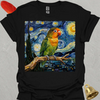 Fischers Lovebird Starry Night T-Shirt