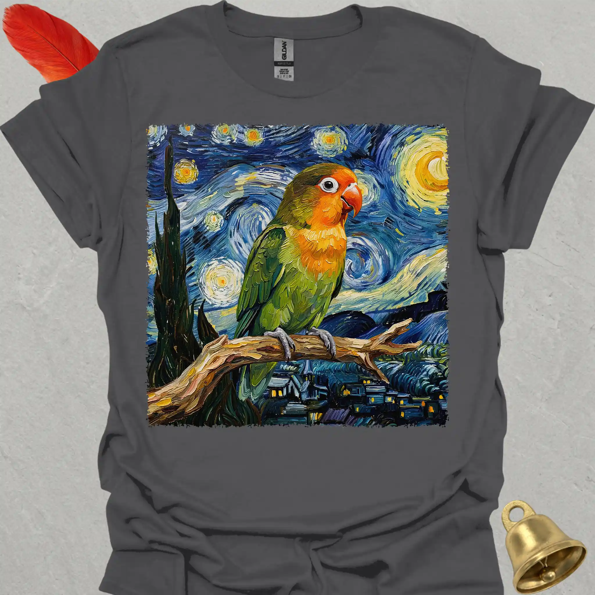 Fischers Lovebird Starry Night T-Shirt