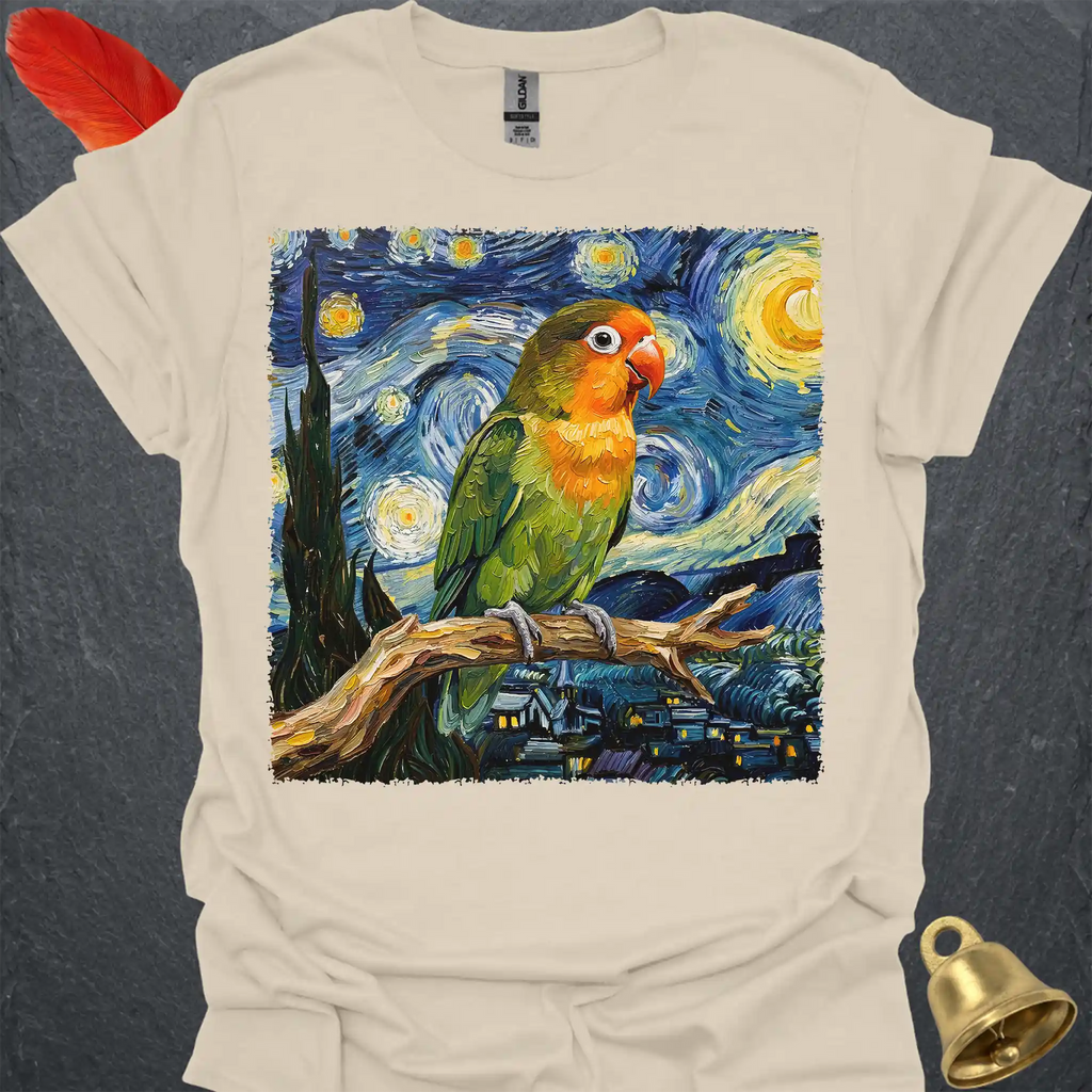 Fischers Lovebird Starry Night T-Shirt