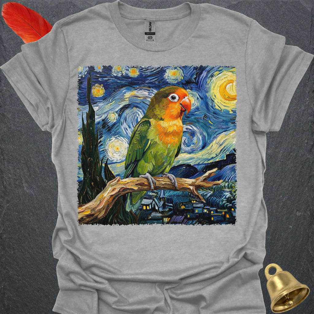Fischers Lovebird Starry Night T-Shirt