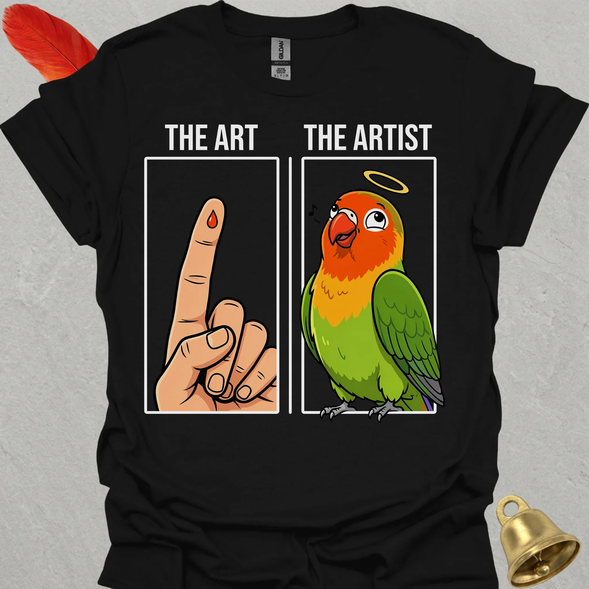 Fischers Lovebird The Artist T-Shirt