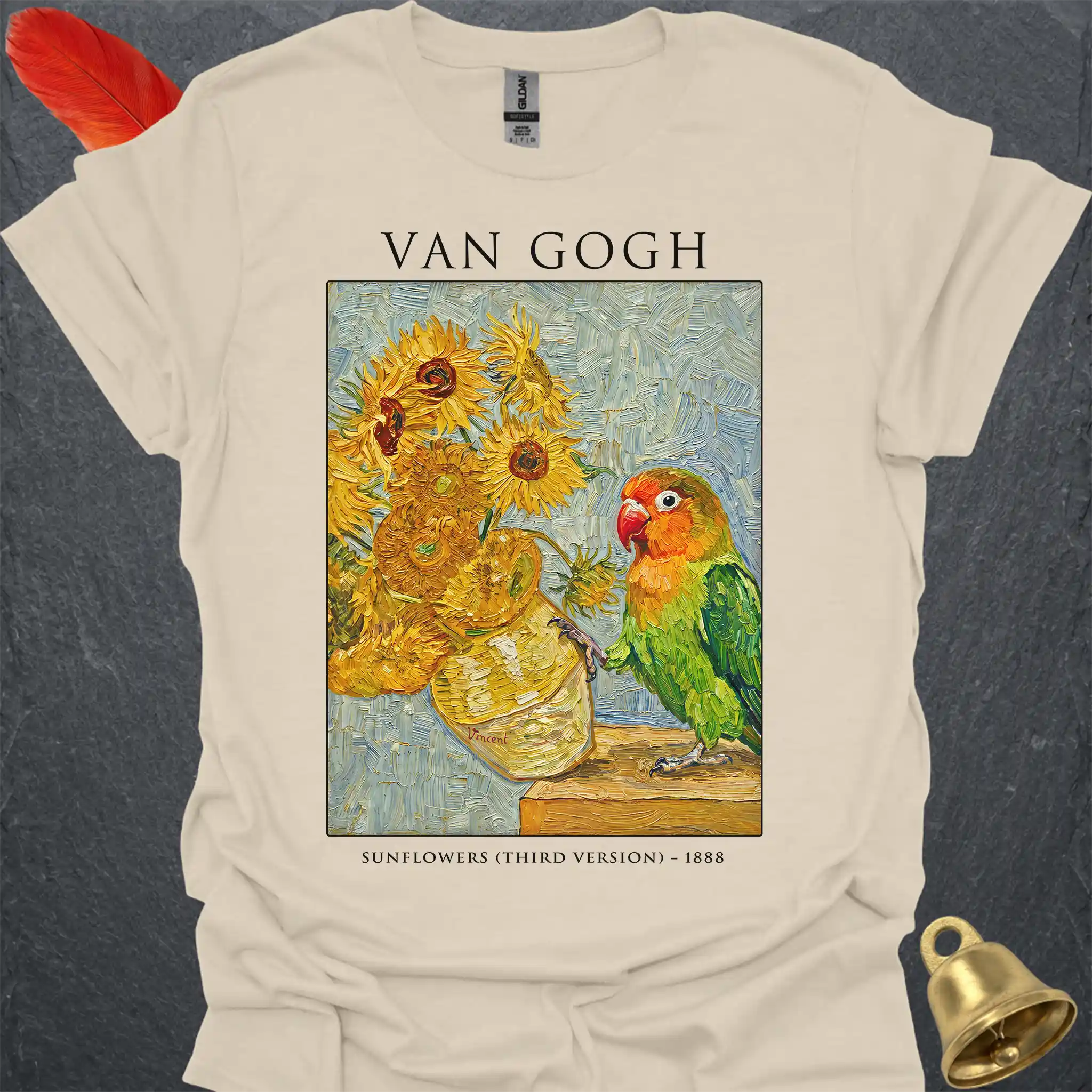 Fischers Lovebird Van Gogh T-Shirt