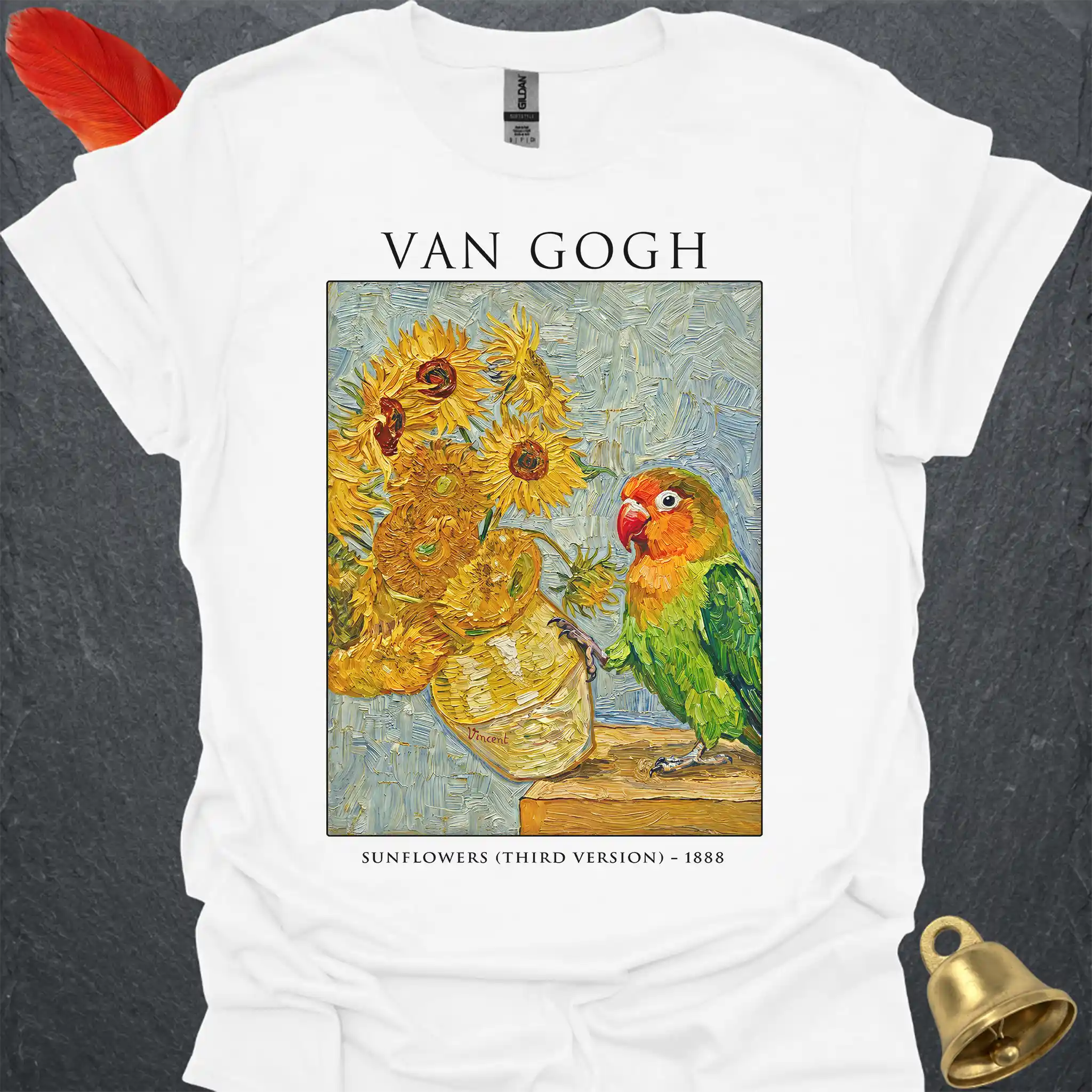Fischers Lovebird Van Gogh T-Shirt