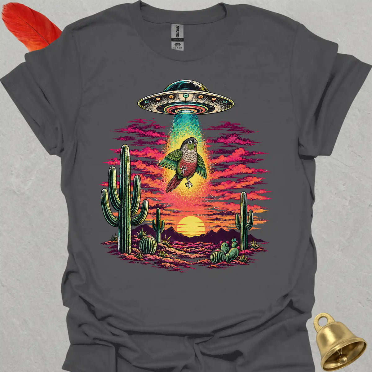 Green Cheek Conure Abduction T-Shirt