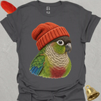 Green Cheek Conure Beanie T-Shirt