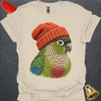 Green Cheek Conure Beanie T-Shirt