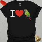 I Love Green Cheek Conure T-Shirt