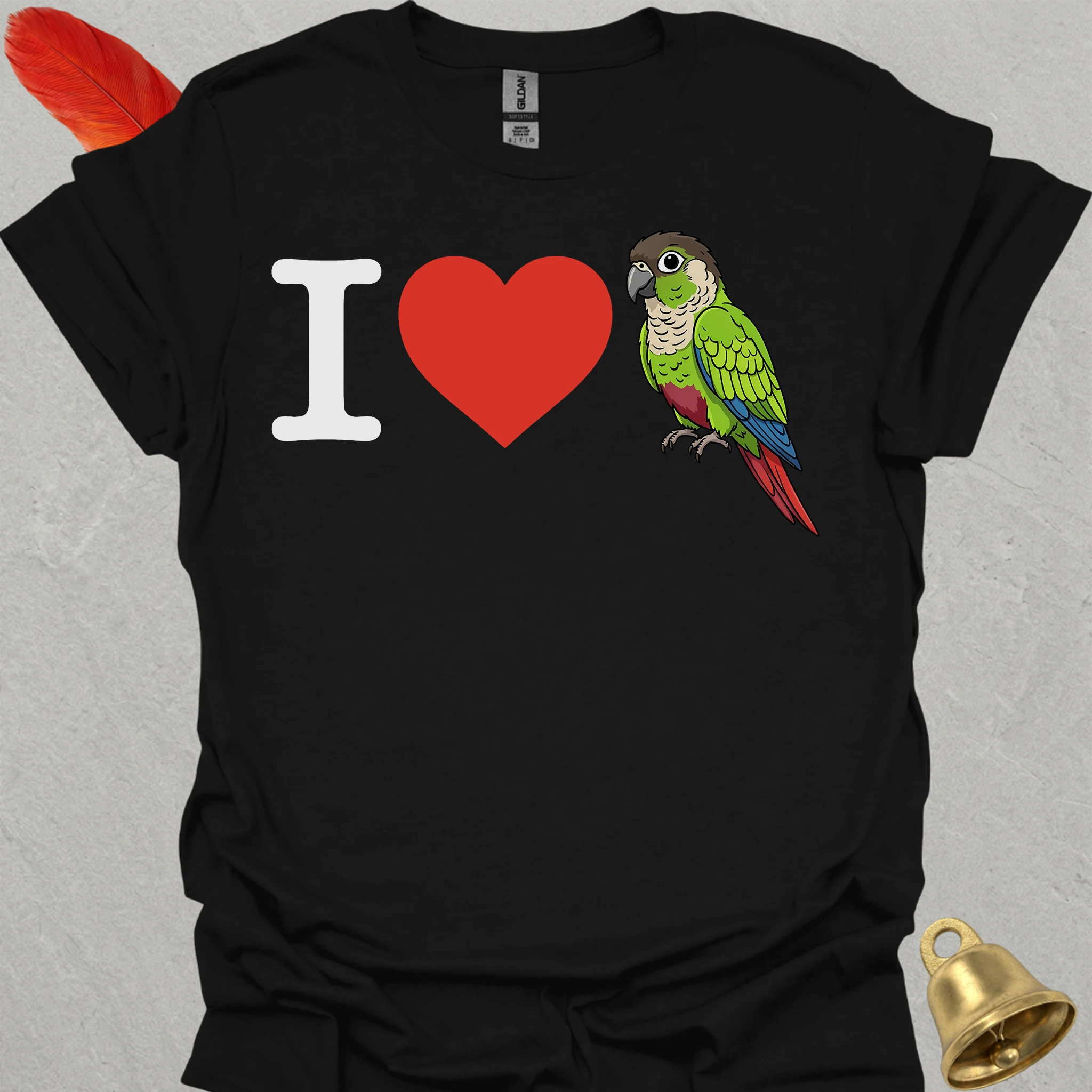 I Love Green Cheek Conure T-Shirt