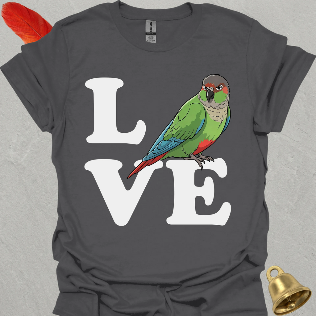 Green Cheek Conure Bird Love T-Shirt