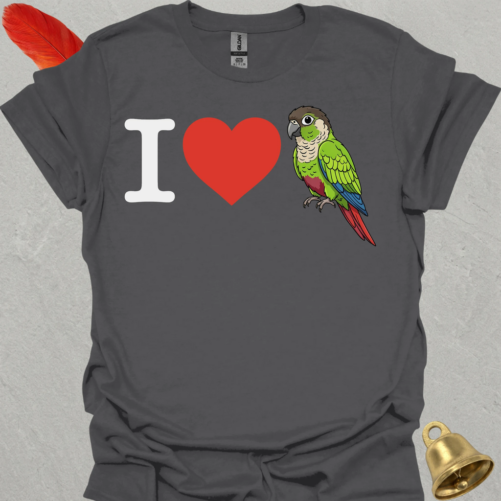 I Love Green Cheek Conure T-Shirt