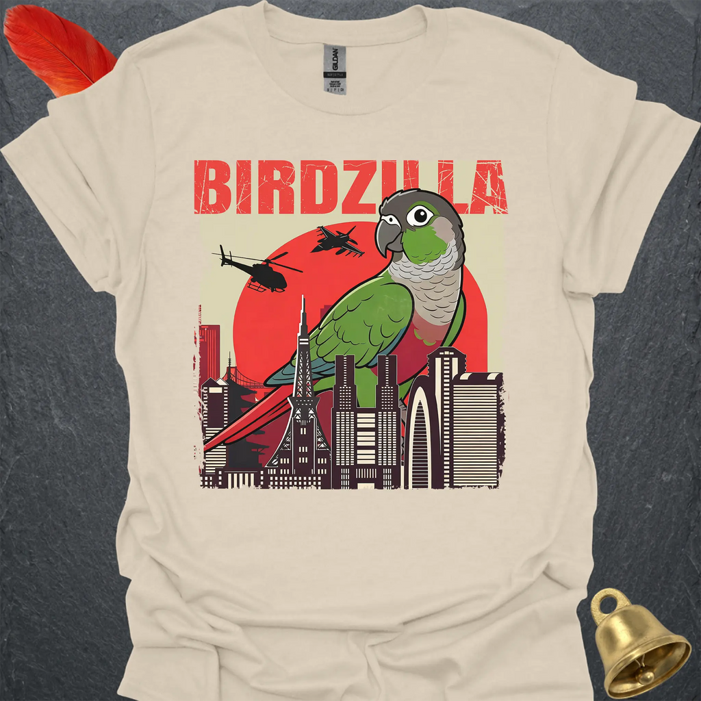 Green Cheek Conure Birdzilla T-Shirt