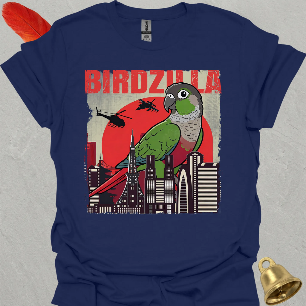 Green Cheek Conure Birdzilla T-Shirt