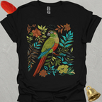 Green Cheek Conure Boho Flower T-Shirt
