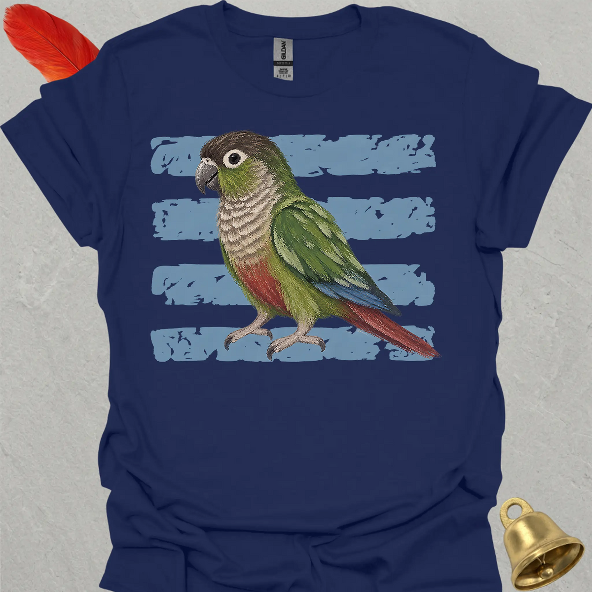 Green Cheek Conure Brush T-Shirt