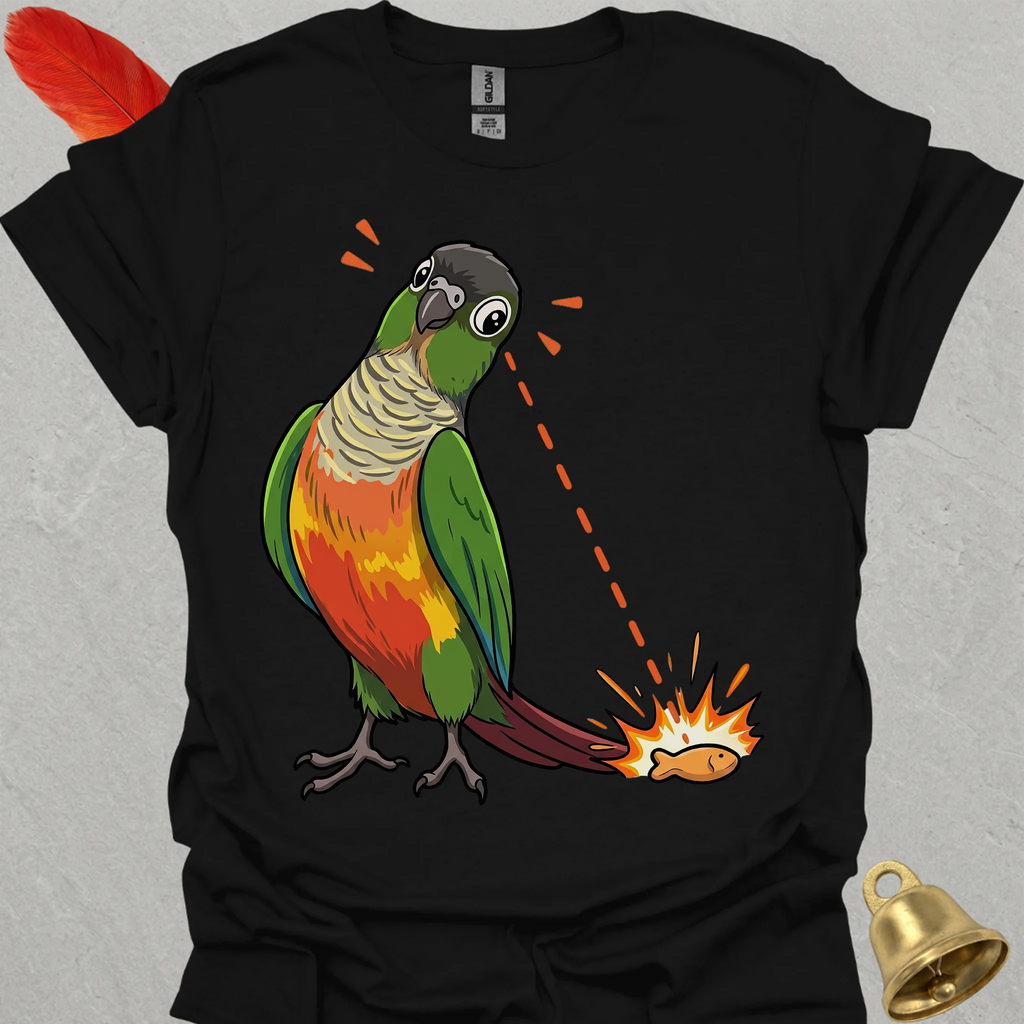 Green Cheek Conure Eye on Prize T-Shirt