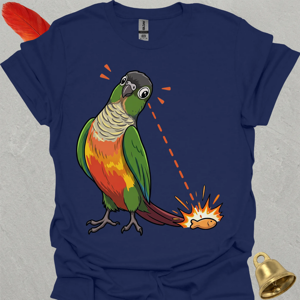 Green Cheek Conure Eye on Prize T-Shirt