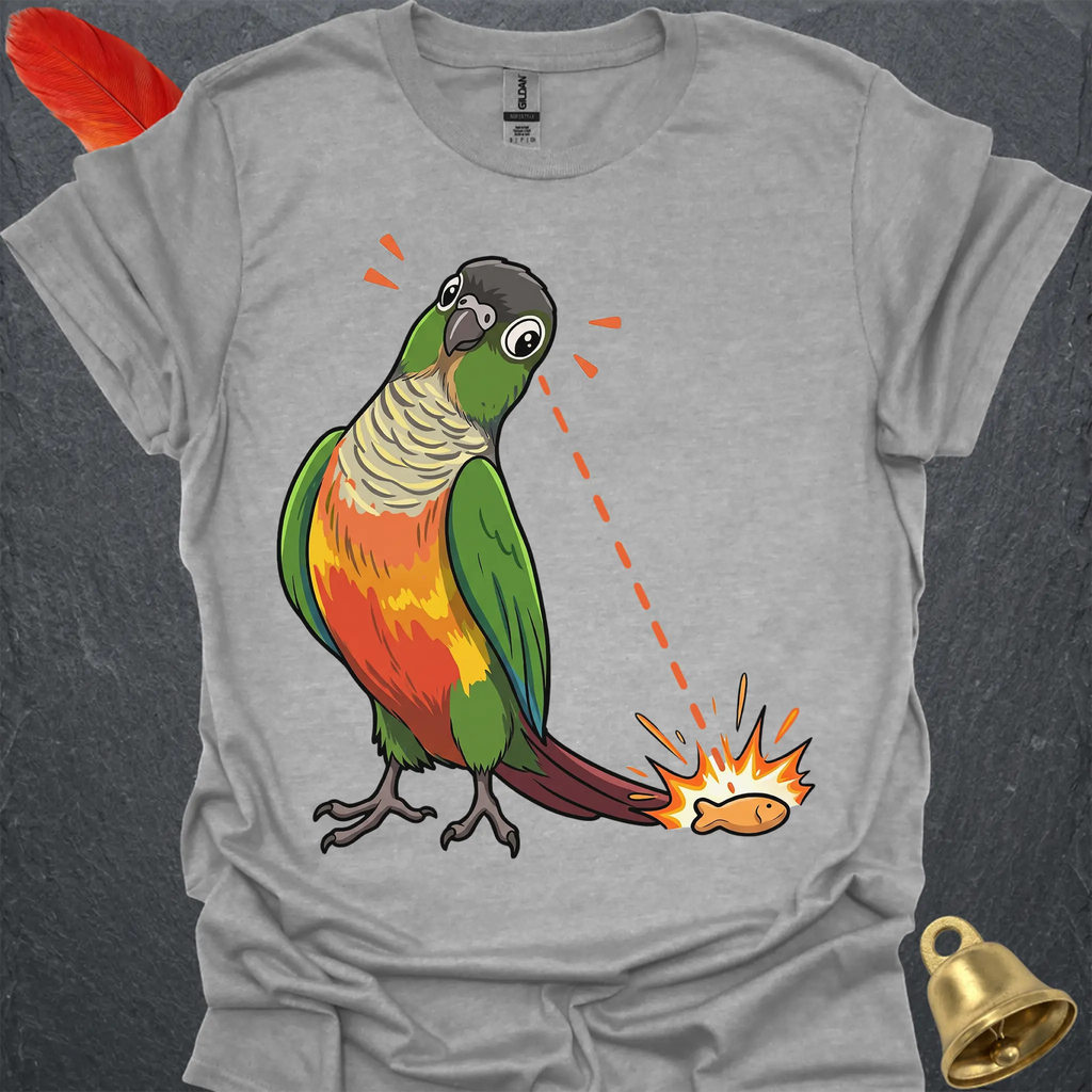Green Cheek Conure Eye on Prize T-Shirt