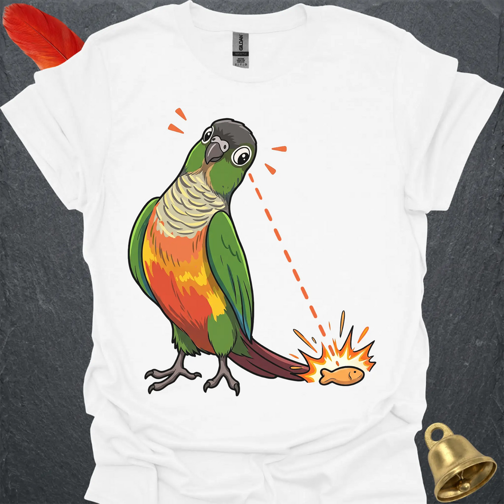 Green Cheek Conure Eye on Prize T-Shirt