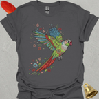 Green Cheek Conure Flying Flower T-Shirt