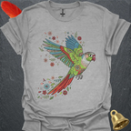 Green Cheek Conure Flying Flower T-Shirt