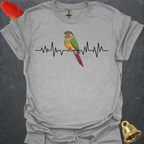 Green Cheek Conure Heartbeat T-Shirt