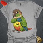 Green Cheek Conure I Love Dad T-Shirt