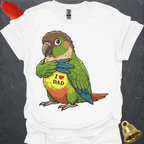 Green Cheek Conure I Love Dad T-Shirt