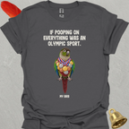 Green Cheek Conure Olympic Pooper T-Shirt