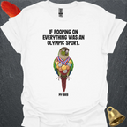 Green Cheek Conure Olympic Pooper T-Shirt