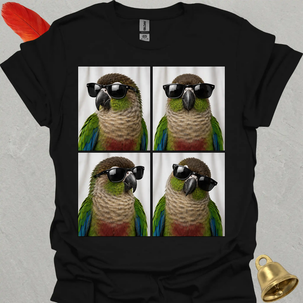 Green Cheek Conure Photobooth T-Shirt