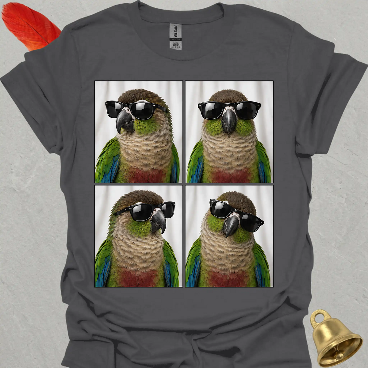 Green Cheek Conure Photobooth T-Shirt