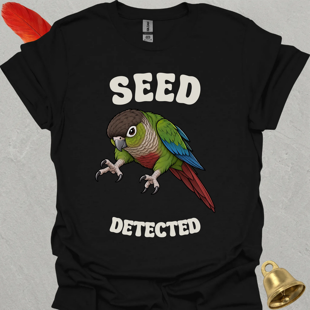 Green Cheek Conure Seed Detected T-Shirt