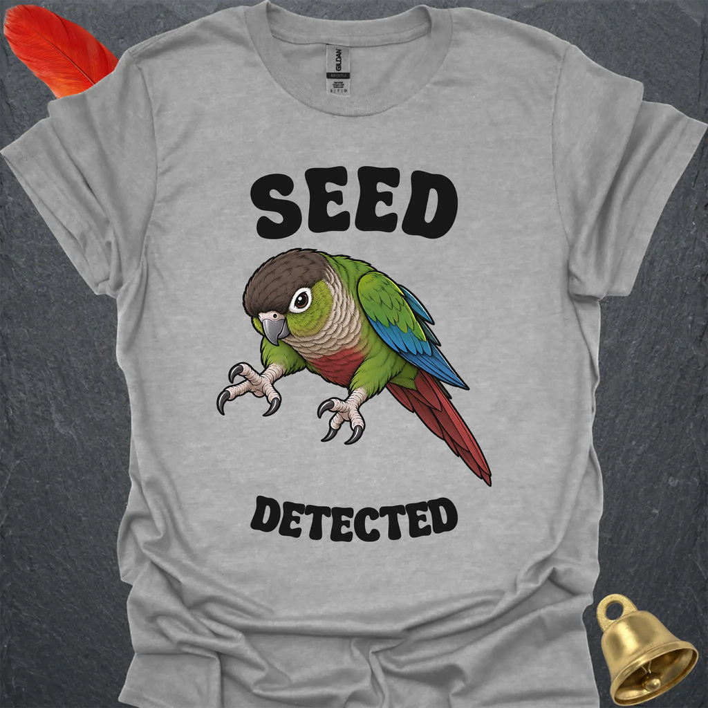 Green Cheek Conure Seed Detected T-Shirt