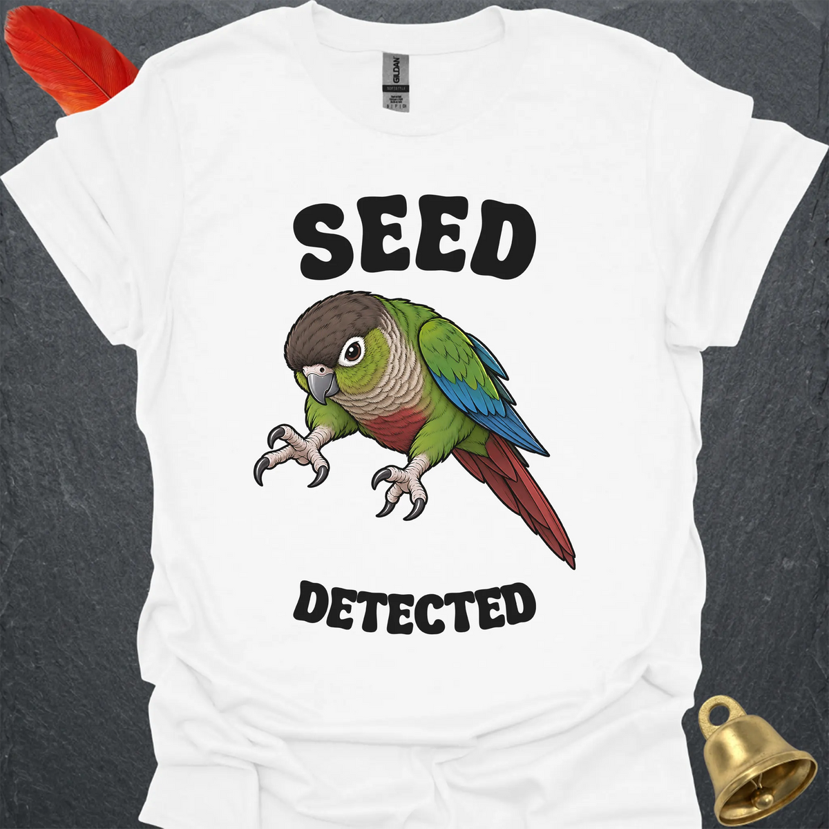 Green Cheek Conure Seed Detected T-Shirt