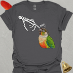 Green Cheek Conure Skeleton Boop T-Shirt
