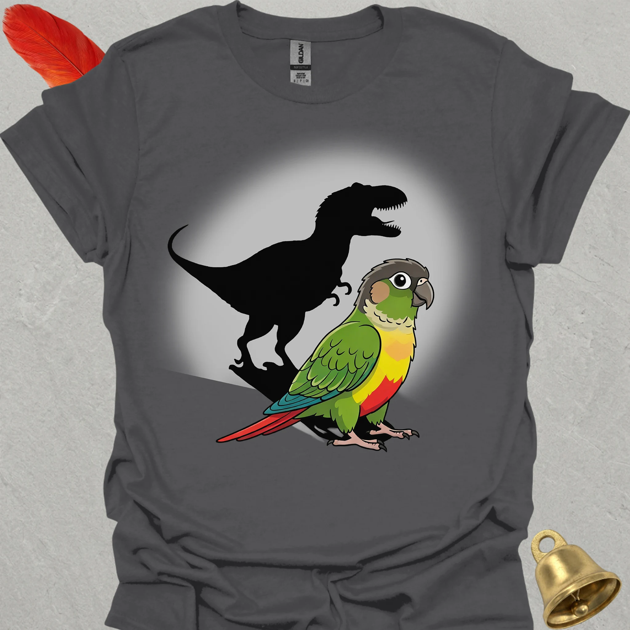 Green Cheek Conure T-Rex T-Shirt