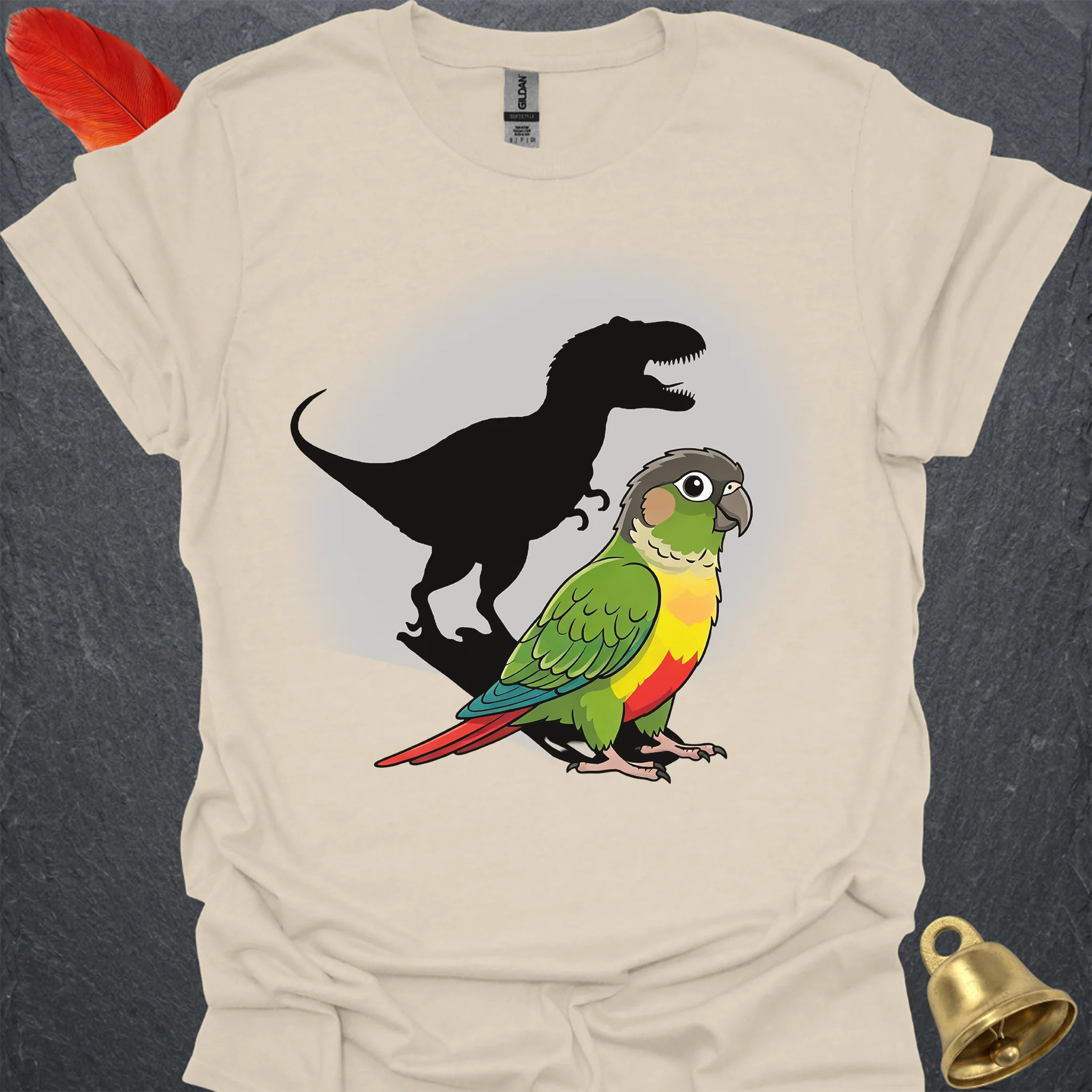 Green Cheek Conure T-Rex T-Shirt