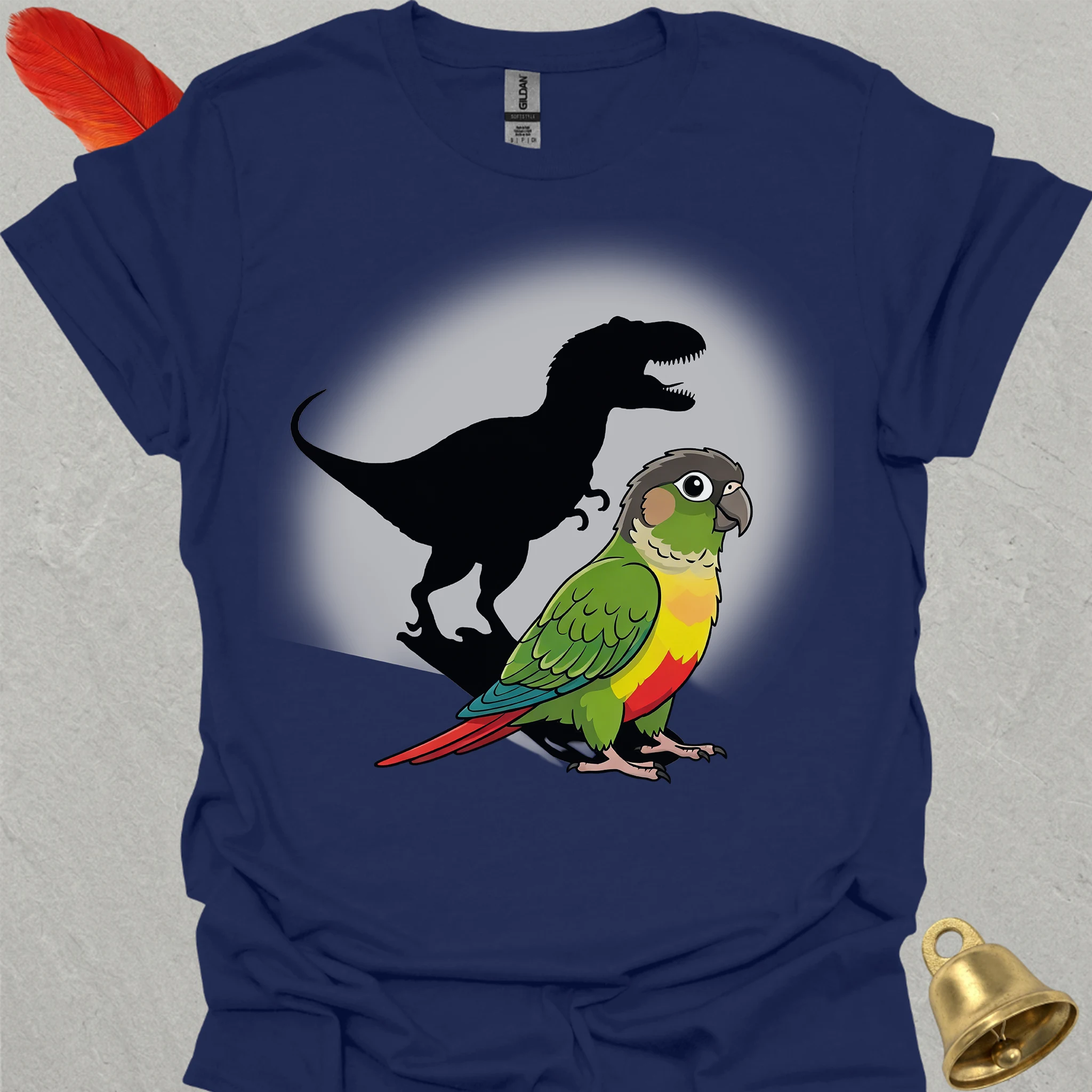 Green Cheek Conure T-Rex T-Shirt