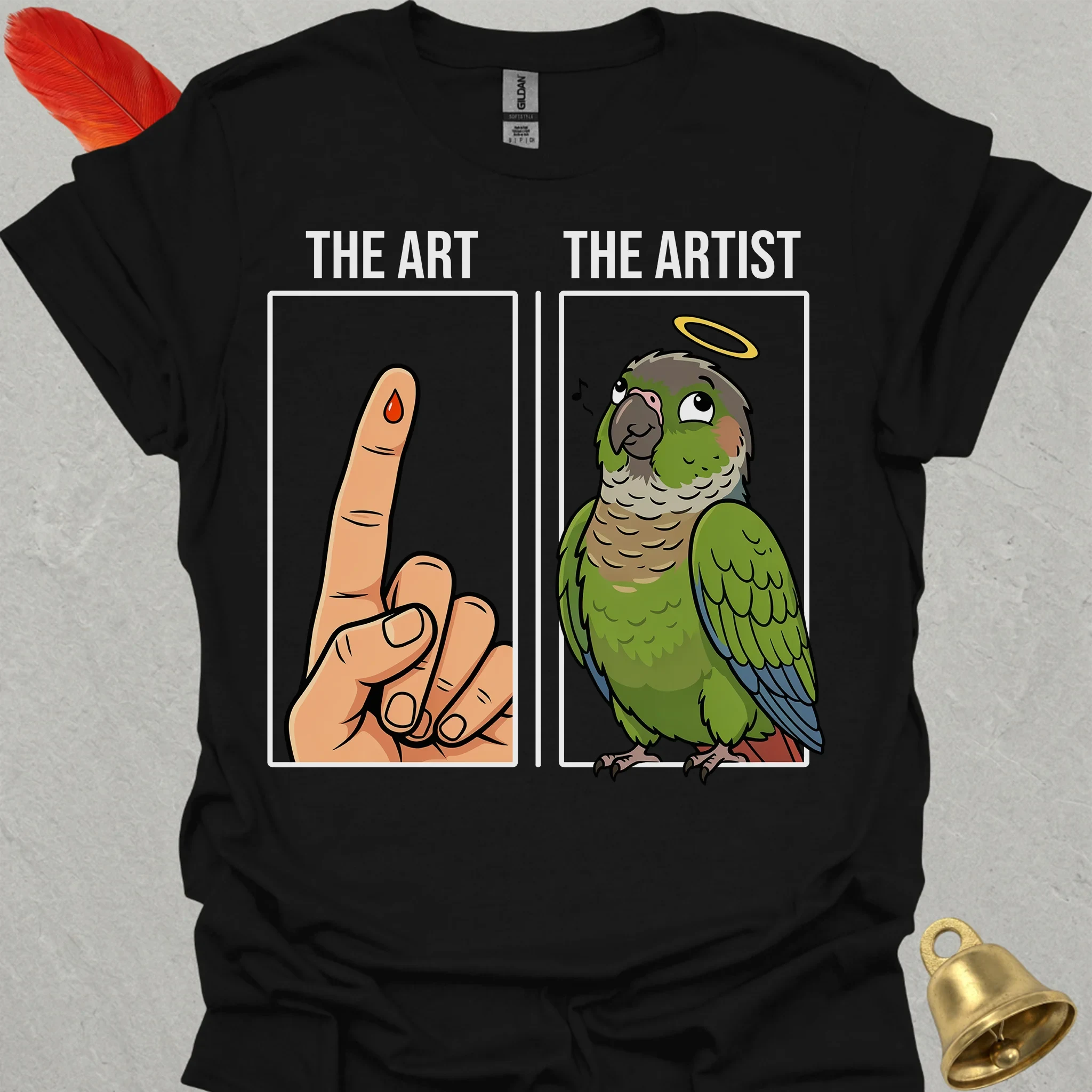 Green Cheek Conure The Artist T-Shirt