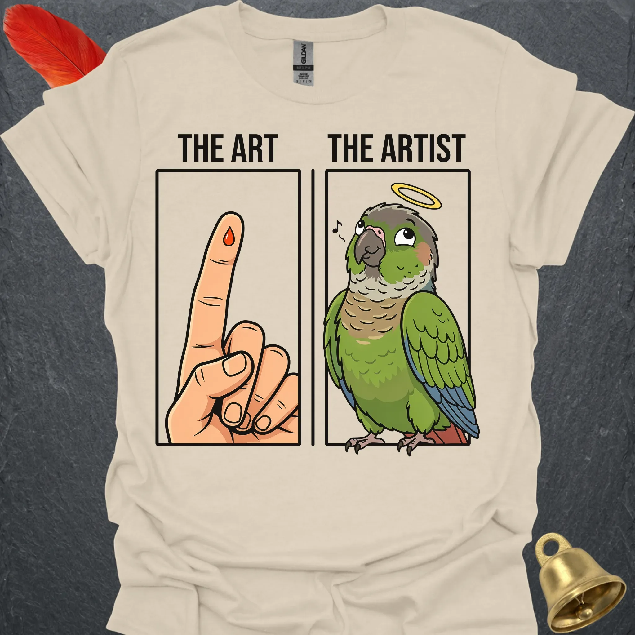 Green Cheek Conure The Artist T-Shirt
