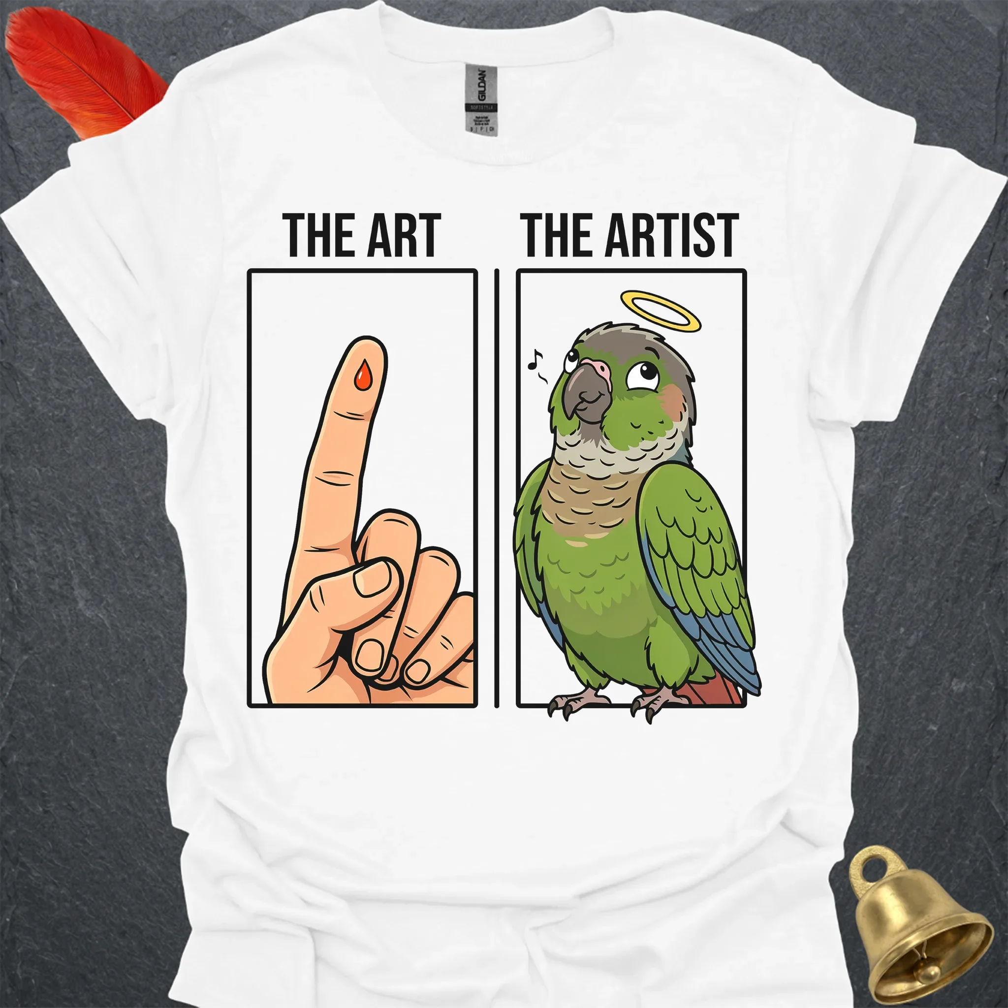 Green Cheek Conure The Artist T-Shirt