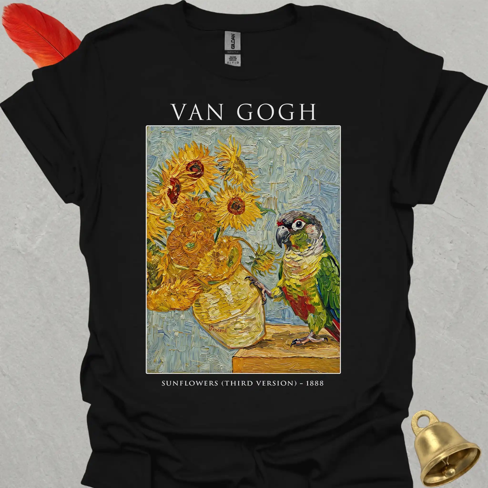 Green Cheek Conure Van Gogh T-Shirt