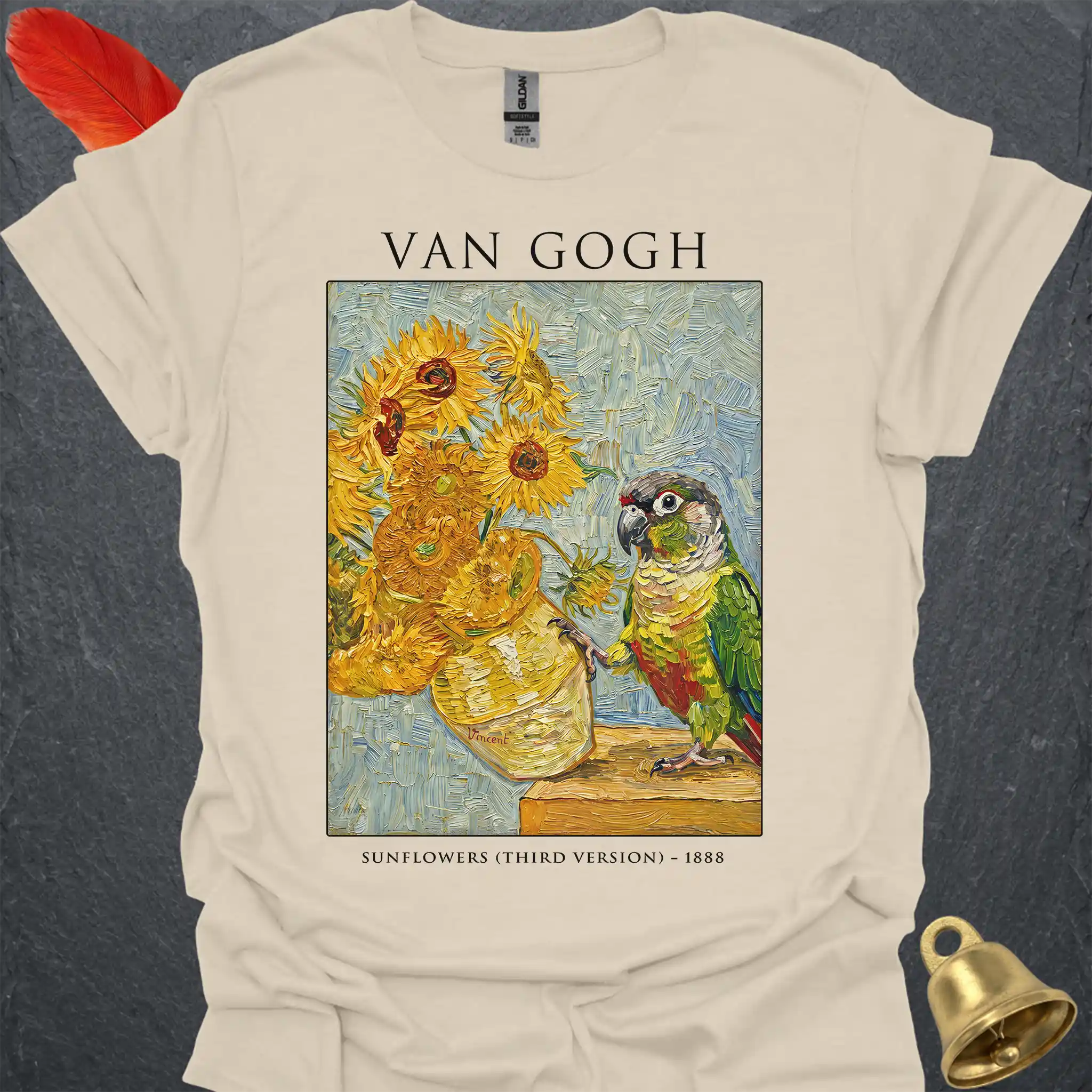 Green Cheek Conure Van Gogh T-Shirt