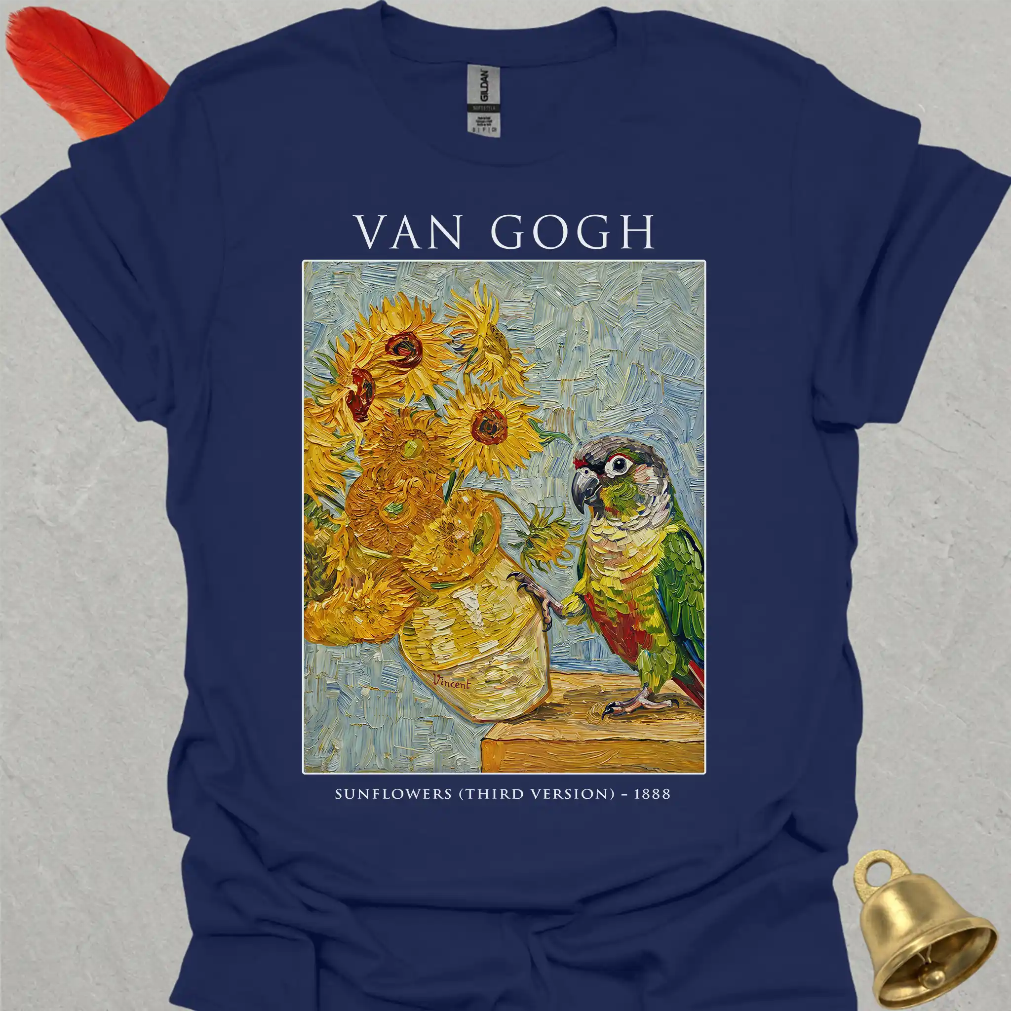 Green Cheek Conure Van Gogh T-Shirt