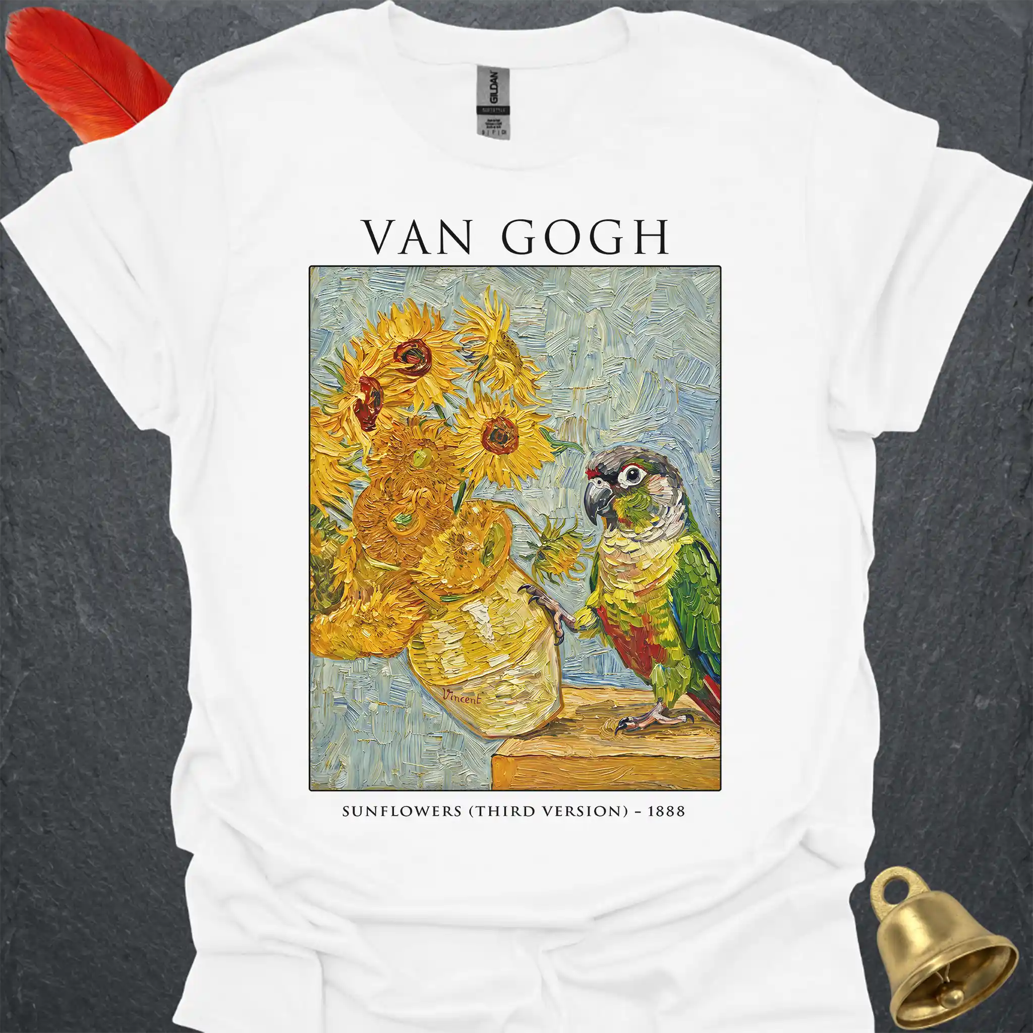 Green Cheek Conure Van Gogh T-Shirt