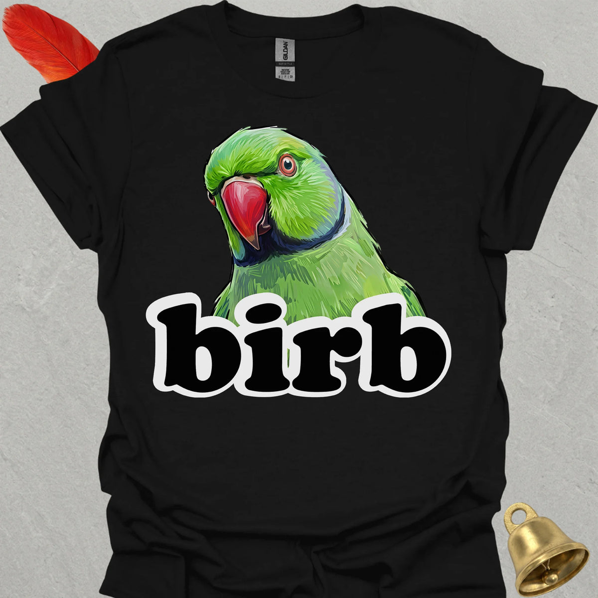 Green Indian Ringneck Birb T-Shirt