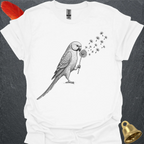 Green Indian Ringneck Blowing Wishes T-Shirt
