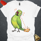 Green Indian Ringneck Eye on Prize T-Shirt